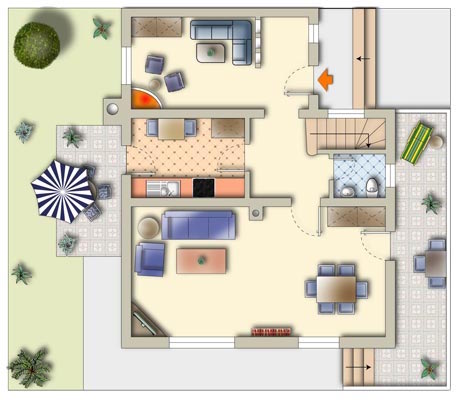 Grundrissplan Ergeschoss